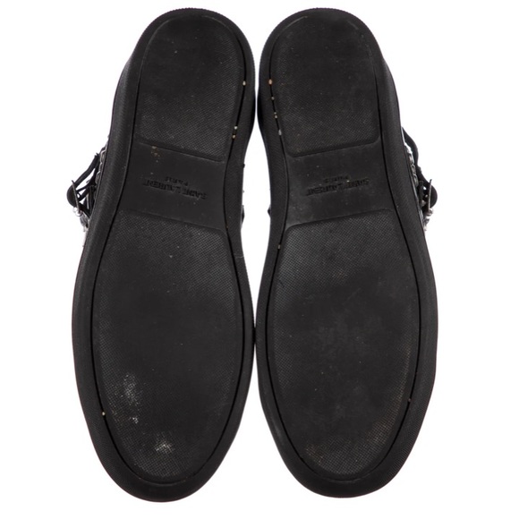 saint laurent leather studded accents sneakers - Picture 5 of 6